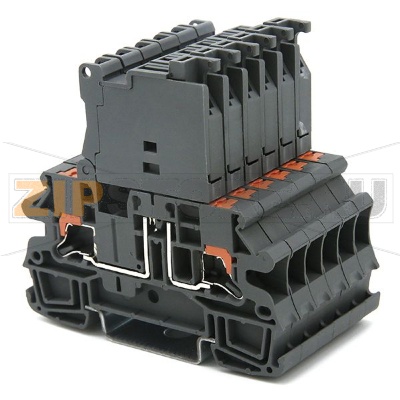 Клемма Push-in с держателем предохранителя, темно-серая CHIKU RPI 4-HESI 