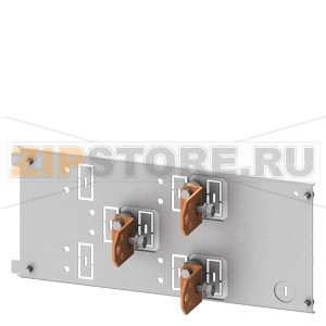 SIVACON S4 Cable connection form 3 3VA23 (up to 400 A); 3VA24 (up to 630 A) Height 200 mm Fixed mounting, Insert Siemens 8PQ6000-8BA20 