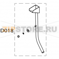 Injector J-distributor OES 6.10 with fixing accessories Convotherm OES 6.10