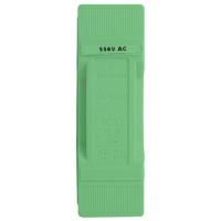 Держатель предохранителя, 32 A, AC 550 В, BS88/E1 Eaton SAFECLIP 32A FRONT CONNECTED GREEN