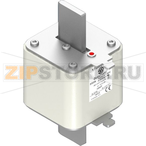 Предохранитель, 550 A, AC 1250 В, 100 кА, size 3, 76x76x150 мм, aR, IEC Eaton FUSE 550A 1250V 3 