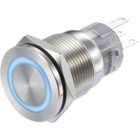 Кнопка 250 В/AC, 3 А, 1 x выкл/вкл, без фиксации, IP65, 1 шт TRU Components LAS1-AGQS-11E/B/12V