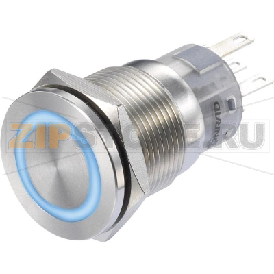 Кнопка 250 В/AC, 3 А, 1 x выкл/вкл, без фиксации, IP65, 1 шт TRU Components LAS1-AGQS-11E/B/12V 