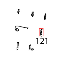 Magnetic support plate for door microsw. Unox XB 895