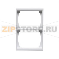 Рамка двухместная, белая ABB 2TKA000329G1