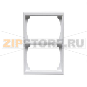 Рамка двухместная, белая ABB 2TKA000329G1 