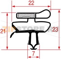 SNAP-IN GASKET 1088 - 2300 mm