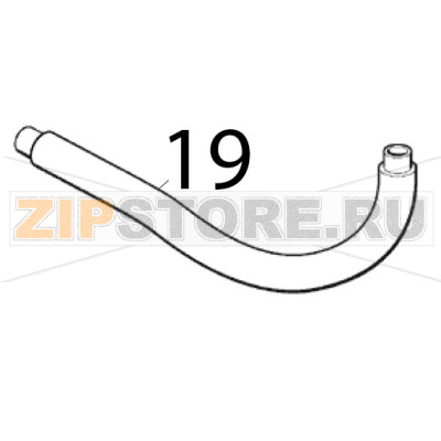 Abflussrohr Scotsman EC 126 AS Abflussrohr Scotsman EC 126 ASЗапчасть на деталировке под номером: 19