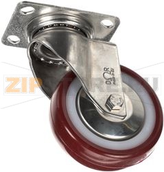 REV.WHEEL D.100 INOX +FLANGE -BRAKE 