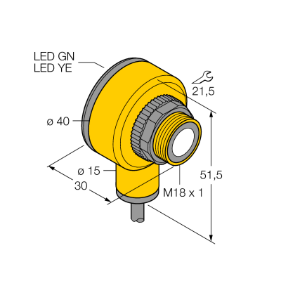 Датчик ультразвуковой Turck T18VN6UR 