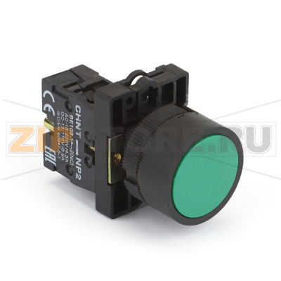 Кнопка управления, 1НЗ, IP40, без подсветки, зеленая Chint NP2-EA32 
