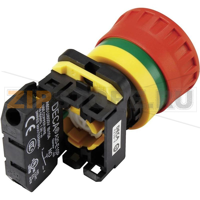 Кнопка аварийной остановки 240 В/AC, 6 А, IP65, 1 шт DECA A20B-V4E30R 