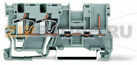 2-проводные / 1-контактные базовые клеммы; для DIN-рейки 35 x 15 и 35 x 7,5; 4 mm; CAGE CLAMP®; 4,00 mm; серые Wago 769-251