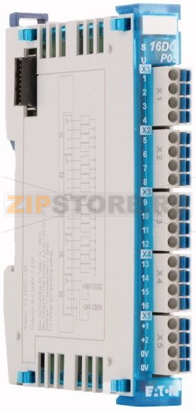 Модуль вывода цифровой, 16 цифровых выходов, по 24 В /0,5 A Eaton XN-322-16DO-P05 