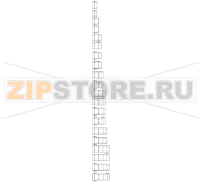 Затяжка для монтажа системных частей, базовые элементы (высота 87,5 мм) и крышка задней стенки Bopla ZA 0010