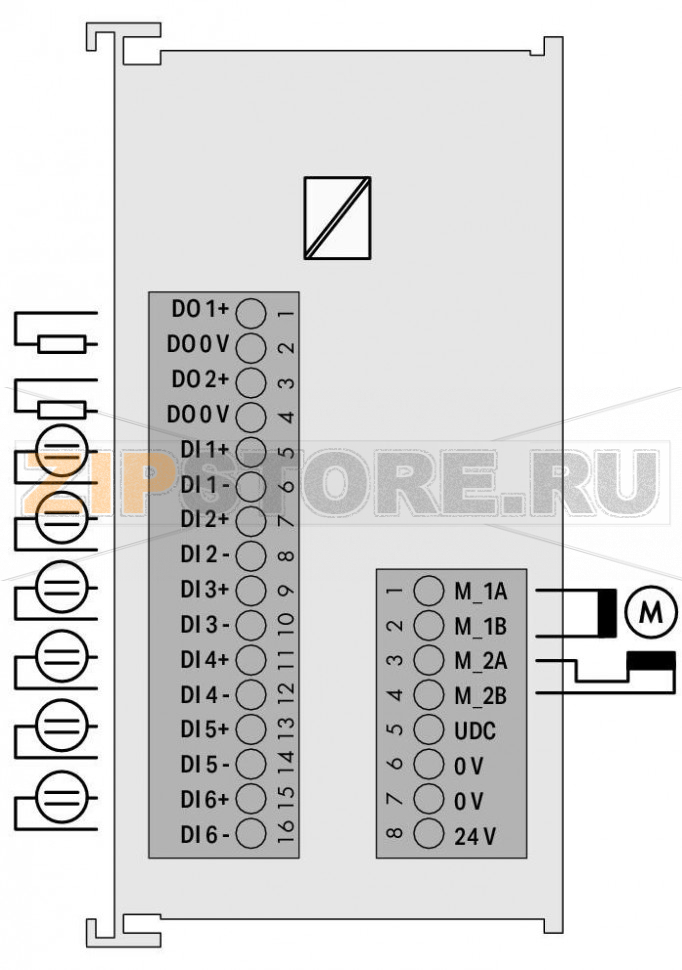 Контроллер шагового привода; - 70 В пост. тока; 7,5 A; светло-серые Wago 750-672 