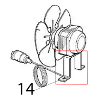 Motore ventilatore 230/50-60 Scotsman MV 600