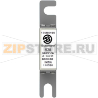Предохранитель, 100 A, AC 660 В, 200 кА, size 0000, 18x19x100 мм, aR, UL Eaton FUSE 100A 660V 0