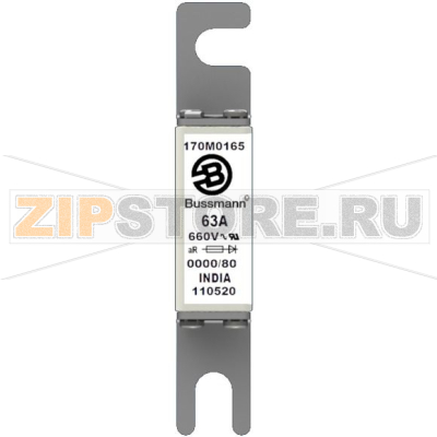 Предохранитель, 100 A, AC 660 В, 200 кА, size 0000, 18x19x100 мм, aR, UL Eaton FUSE 100A 660V 0 