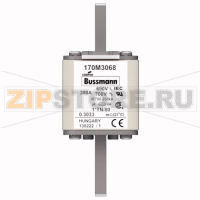 Предохранитель, 350 A, AC 690 В, 200 кА, DIN 1, 45x58x104 мм, aR, DIN, IEC Eaton FUSE 350A 690V