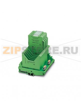 Системная плата для установки 8 модулей развязки PI-Nicht-Ex-i (PI-N-...) Phoenix Contact PI-MB/8/3/D-9SUB каждый модуль содержит по три клеммных зажима на стороне подсоединения полевых устройств, 9-полюсная штыревая рейка D-Sub, обеспечивающая передачу сигналов системе управления, монтаж на рейку NS 32 или NS 35/7,5.Минимальный заказ: 1 шт.Упаковка: 1 шт.