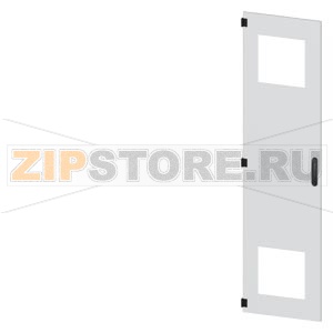 SIVACON, door, left, with cutout for filter fan, with ventilation openings H: 2000 mm, W: 500 mm, RAL 7035, Protection class 1 Siemens 8MF1050-2UT15-3BA2 