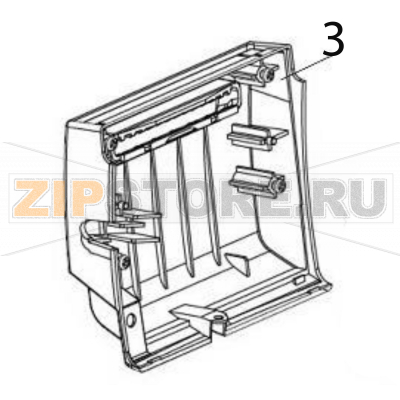 CT Cover (front) Sato CG212ТТ CT Cover (front) Sato CG212ТТЗапчасть на деталировке под номером: 3Название запчасти на английском языке: CT Cover (front) Sato CG212ТТ.