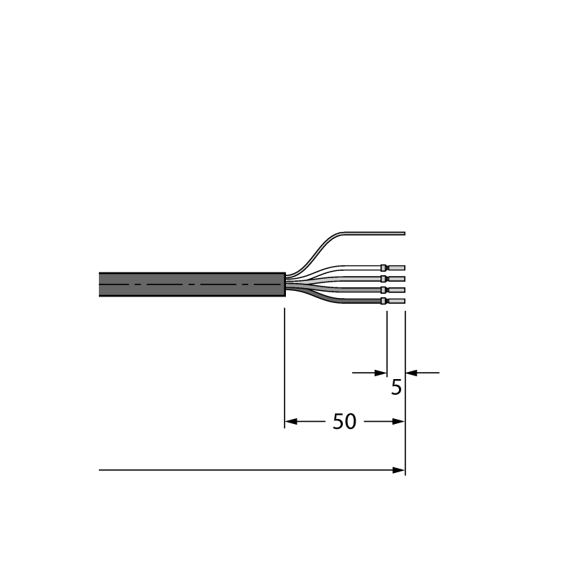 Кабель PUR Turck RKS4.4T-1/TXY 