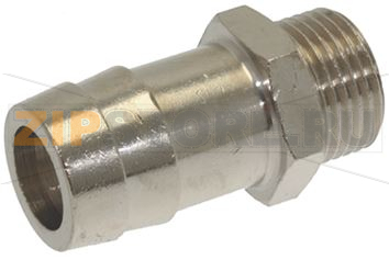 НИКЕЛИРОВАННЫЙ ПАТРУБОК ДЛЯ ШЛАНГА Ø 3/8&quot;M Ø 17 