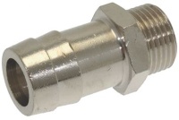 НИКЕЛИРОВАННЫЙ ПАТРУБОК ДЛЯ ШЛАНГА Ø 3/8"M Ø 17