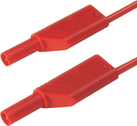 Провод испытательный 0.25 м, 32 A, 1000 В/AC/DC, красный Hirschmann 934086101