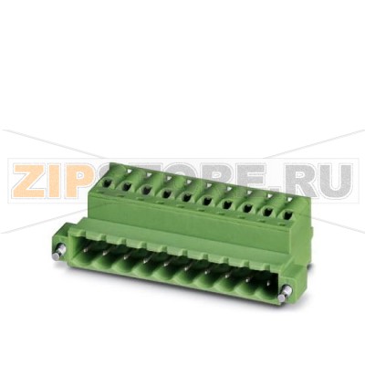 Вилочная часть Phoenix Contact FKICS 2,5/10-STF-5,08 Номинальный ток: 12 А, Расчетное напряжение (III/2): 320 В, Полюсов: 10, Размер шага: 5,08 мм, Технология подключения: Пружинные зажимы, Цвет: зеленый, Поверхность контакта: олово.Минимальный заказ: 50 шт.Упаковка: 50 шт.