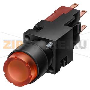КОМПЛЕКТНОЕ УСТРОЙСТВО 16MM КНОПКА С ВЫСТУПАЮЩЕЙ КНОПКОЙ, ГОЛУБАЯ, 1N0 Siemens 3SB2202-0LF01 