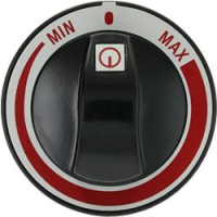 BLACK KNOB ø 62 mm INDUCTION-MIN-MAX