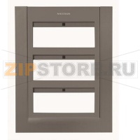 Панель лицевая для бокса поста централизации открытого/скрытого монтажа на 18 модулей, антрацитовая ABB 7441.20