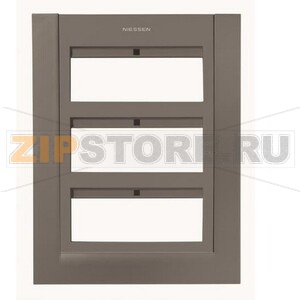 Панель лицевая для бокса поста централизации открытого/скрытого монтажа на 18 модулей, антрацитовая ABB 7441.20 