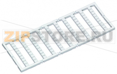 Маркировочная карта Mini-WSB; в картах; МАРКИРОВАНО; (100x); not stretchable; Горизонтальная маркировка; с креплением на защелке; белые Wago 247-507 