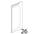 Vetro esterno ser. giallo 299x692x5 Unox XL 133