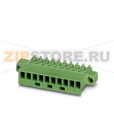 Вилочная часть Phoenix Contact MCC 1/ 6-STZF-3,81 Номинальный ток: 8 А, Расчетное напряжение (III/2): 160 В, Полюсов: 6, Размер шага: 3,81 мм, Технология подключения: Обжим, Цвет: зеленый, Соответствующие обжимные гнездовые контакты с параметрами номинального тока (А) и сечений проводников (мм²) 5A/MCC-MT 0,2-0,35 (1859988) 8A/MCC-MT 0,5-1,0 (1859991).Минимальный заказ: 50 шт.Упаковка: 50 шт.