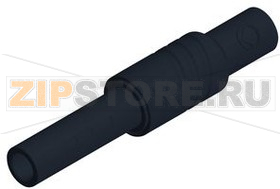 Гнездо 4 мм, 25 А, 1 кВ/DC, черное Hirschmann KUN S SW 