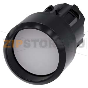 АКТУАТОР КНОПКИ, 22MM, КРУГЛ., ПЛАСТИК, КНОПКА БЕЛАЯ С ВЫСТУПАЮЩИМ ФРОНТАЛЬНЫМ КОЛЬЦОМ,  БЕЗ ФИКСАЦИИ Siemens 3SU1000-0CB60-0AA0 