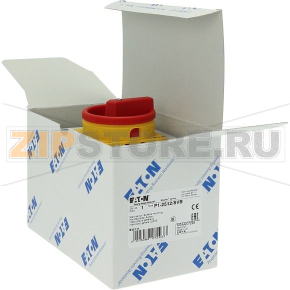 Выключатели главные, P1, 25 A, 3-полюсн Eaton P1-25/I2/SVB 