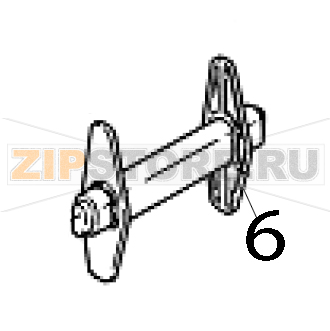 Label roller fixed tab, MOQ 6 pcs TSC TTP-244 Pro Label roller fixed tab, MOQ 6 pcs TSC TTP-244 ProЗапчасть на деталировке под номером: 6