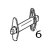Label roller fixed tab, MOQ 6 pcs TSC TTP-244 Pro