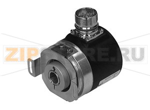 Однооборотный абсолютный шифратор Absolute encoders ENA58IL-R***-SSI Pepperl+Fuchs General specificationsDetection typemagnetic samplingDevice typeAbsolute encodersLinearity error&le &plusmn 0.1  °Functional safety related parametersMTTFd700 a at 40 °CMission Time (TM)20 aL105 E+8 revolutions at 24/198&nbspN axial/radial shaft loadDiagnostic Coverage (DC)0 %Electrical specificationsOperating voltage4.5 ... 30 V DC (SSI, SSI + RS422)  10 ... 30 V DC (SSI + Push/Pull)No-load supply currenttyp. 50 mAPower consumptionapprox. 1.5 WTime delay before availability< 450 msOutput codeGray code, binary codeCode course (counting direction)adjustableInterfaceInterface typeSSI  SSI + incremental trackResolutionSingle turnup to 16 BitMultiturnup to 16 BitOverall resolutionup to 32 BitTransfer rate0.1 ... 2 MBit/sCycle time< 100 &microsStandard conformityRS 422Input 1Input typeSelection of counting direction (cw/ccw)Signal voltageHigh4.75 V ... UB (cw descending)Low0 ... 2 V or unconnected (cw ascending)Input current< 6 mASwitch-on delay< 250 msInput 2Input typezero-set (PRESET 1) with falling edgeSignal voltageHigh4.75 V ... UBLow0 ... 2 VInput current< 6 mAOutputOutput typeRS422, Push/PullSignal outputA+B+/A+/BPulses1024, 2048, 4096ConnectionConnectorM12 connector, 8-pin or M23 connector, 12-pinCable&empty7 mm, 6 x 2 x 0.14 mm2, 1 m (cable length, see order code)Standard conformityDegree of protectionDIN&nbspEN&nbsp60529, IP65 or IP67 (not for M23 device plug)Climatic testingDIN&nbspEN&nbsp60068-2-3, no moisture condensationEmitted interferenceEN&nbsp61000-6-4:2007Noise immunityEN&nbsp61000-6-2:2005Shock resistanceDIN&nbspEN&nbsp60068-2-27, 200&nbspg, 6&nbspmsVibration resistanceDIN&nbspEN&nbsp60068-2-6, 20&nbspg, 10&nbsp...&nbsp1000&nbspHzAmbient conditionsOperating temperaturecable, flexing: -5 ... 70 °C (-23 ... 158 °F),cable, fixed: -30 ... 70 °C (-22 ... 158 °F) connector models: -40 ... 85 °C (-40 ... 185 °F)Storage temperature-40 ... 85 °C (-40 ... 185 °F)Relative humidity98 % , no moisture condensationMechanical specificationsMaterialHousingnickel-plated steel , paintedFlangeAluminumShaftStainless steelMassapprox. 300 g , with cableRotational speedmax. 12000 min -1Moment of inertia50  gcm2Starting torque< 5 NcmShaft loadAxial24 NRadial198 NAngle offset&plusmn 0.9 °Axial offset&plusmn 0.3 mm staticRadial offset&plusmn 0.5 mm static