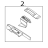 Kit upper media sensor LH Zebra 110PAX4