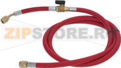 INLET HOSE RED 1500 mm WITH TAP FF 