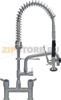 PRE-RINSE UNIT INOX 650 mm W/TAP 