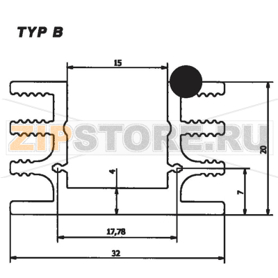 Радиатор 6.5 К/Вт, 37.5x32x20 мм, TO-220, TO-126 Fischer Elektronik SK 76 37,5 SA 