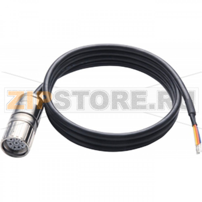 Кабель плоский 1 м, IP67 MOXA CBL-M23(FF6P)/OPEN-BK-100 